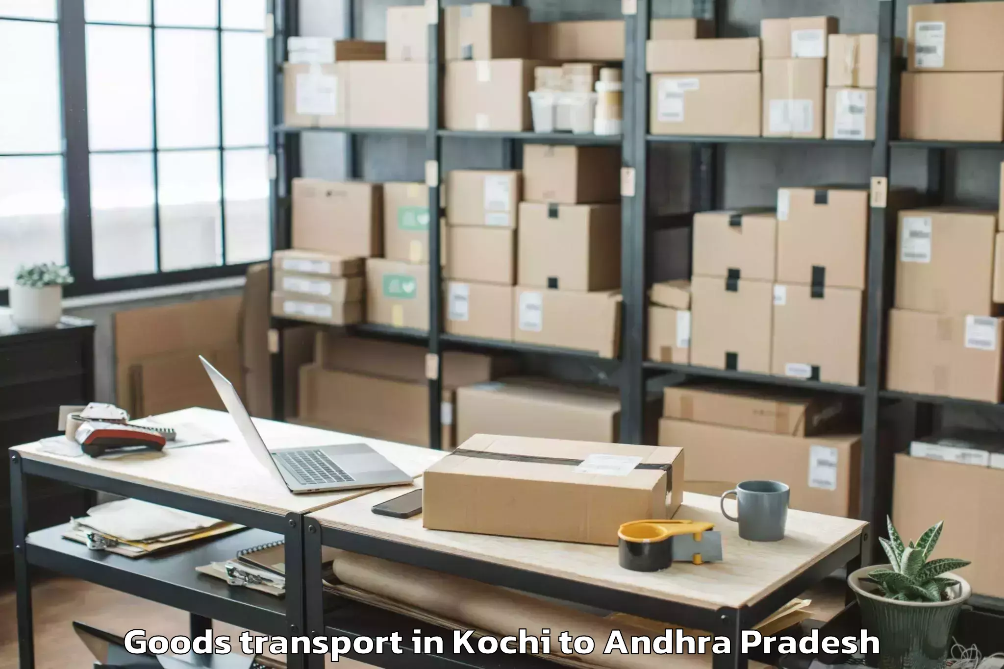 Trusted Kochi to Akividu Goods Transport